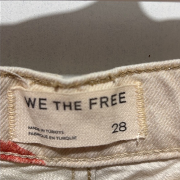 WE THE FREE veggies good luck printed barrel jeans - Picture 2 of 6